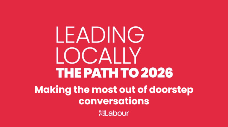 Leading Locally: The Path to 2026 – Making the most out of doorstep conversations