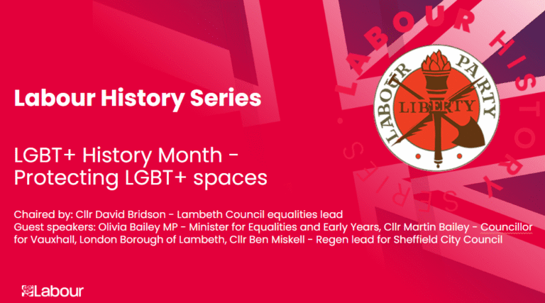 Labour History Series | LGBT+ History Month – Protecting LGBT+ spaces