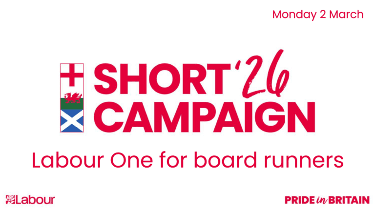 Short Campaign 26 – Labour One for board runners